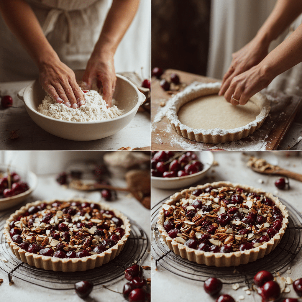 Cherry Almond Tart Recipe — Elegant Dessert with a Nutty Twist